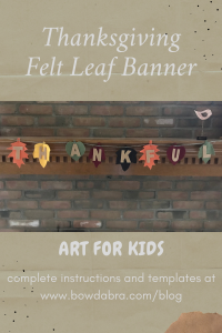 Thanksgiving Felt Leaf Banner