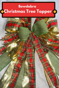 Christmas tree topper bow