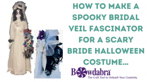 scary bridal veil fascinator