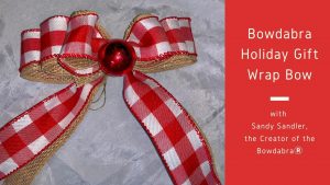 How to make a beautiful Bowdabra holiday gift wrap bow video DIY