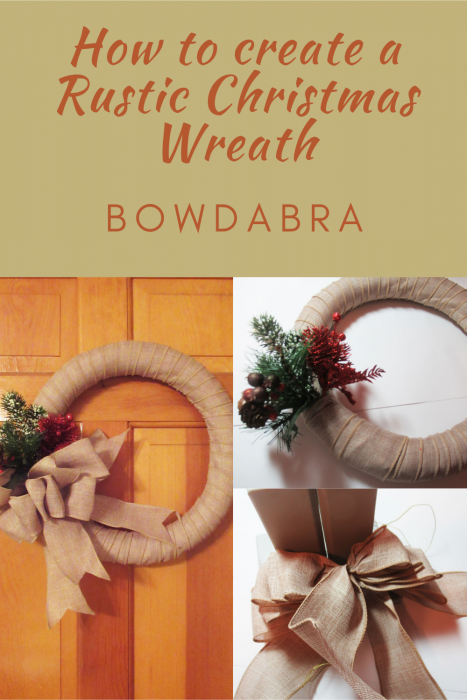 How to Create a Rustic Christmas Wreath with Bowdabra