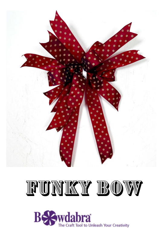 DIY funky bow