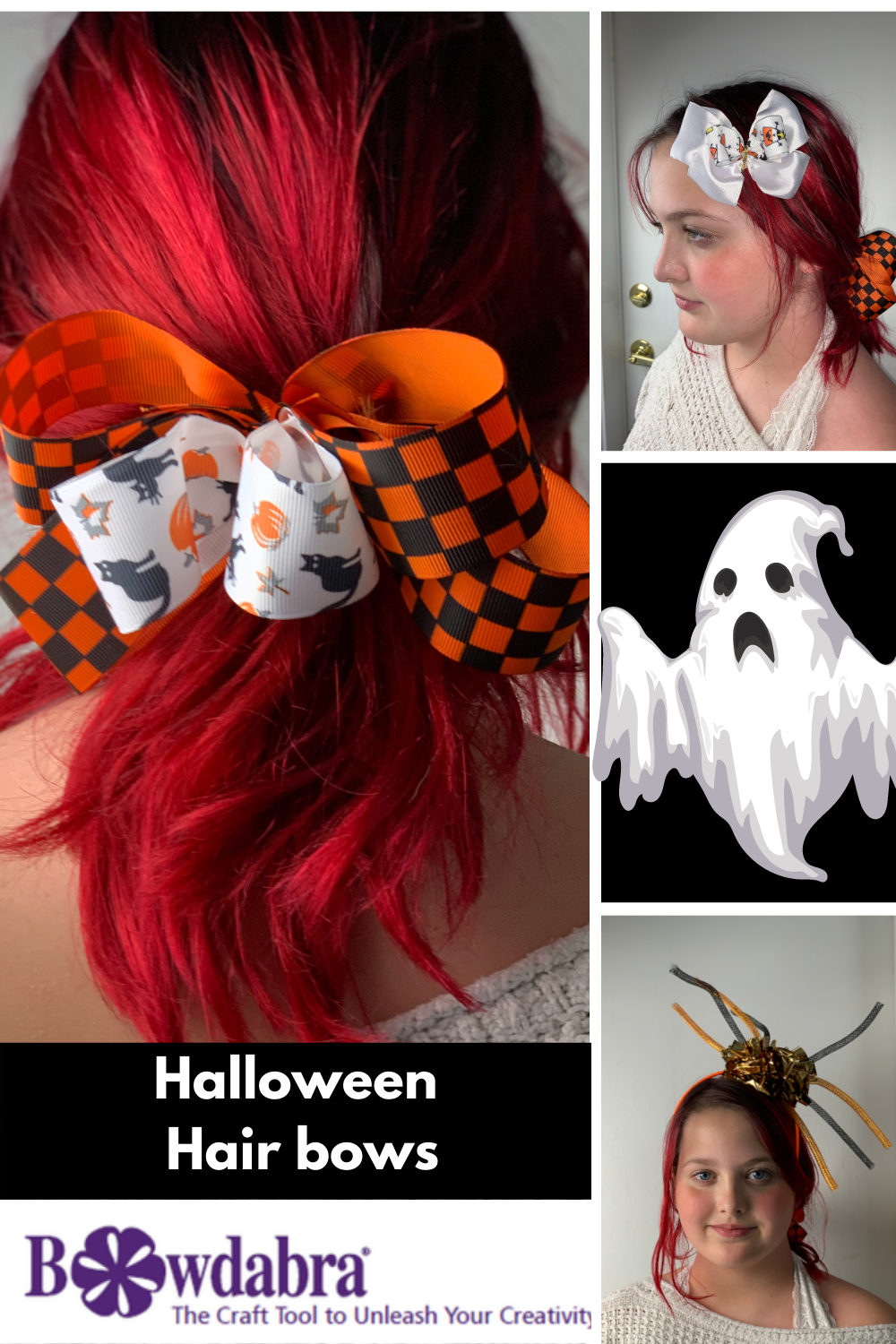 Halloween hair bows