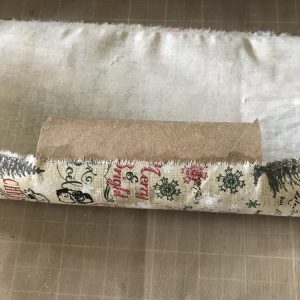 Adhere Fabric to Toilet Paper Roll