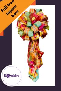 How to make the perfect fall tree topper bow with Bowdabra