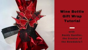 gift wrap a wine bottle
