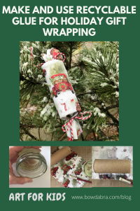 How to Make and Use Recyclable Glue for Holiday Gift Wrapping