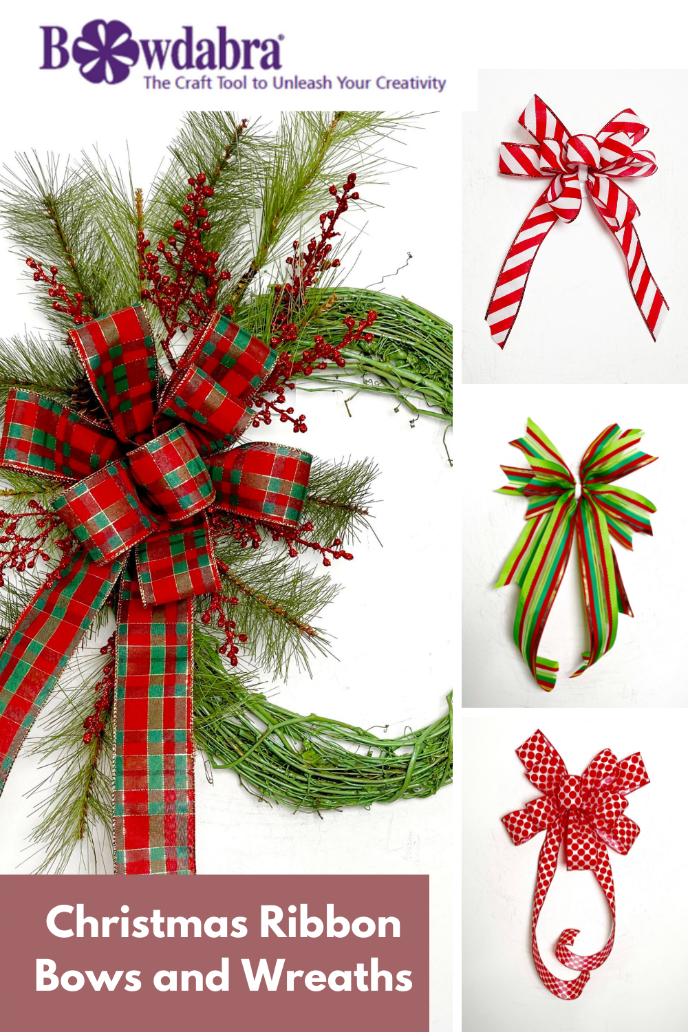 christmas wreath bow tutorial