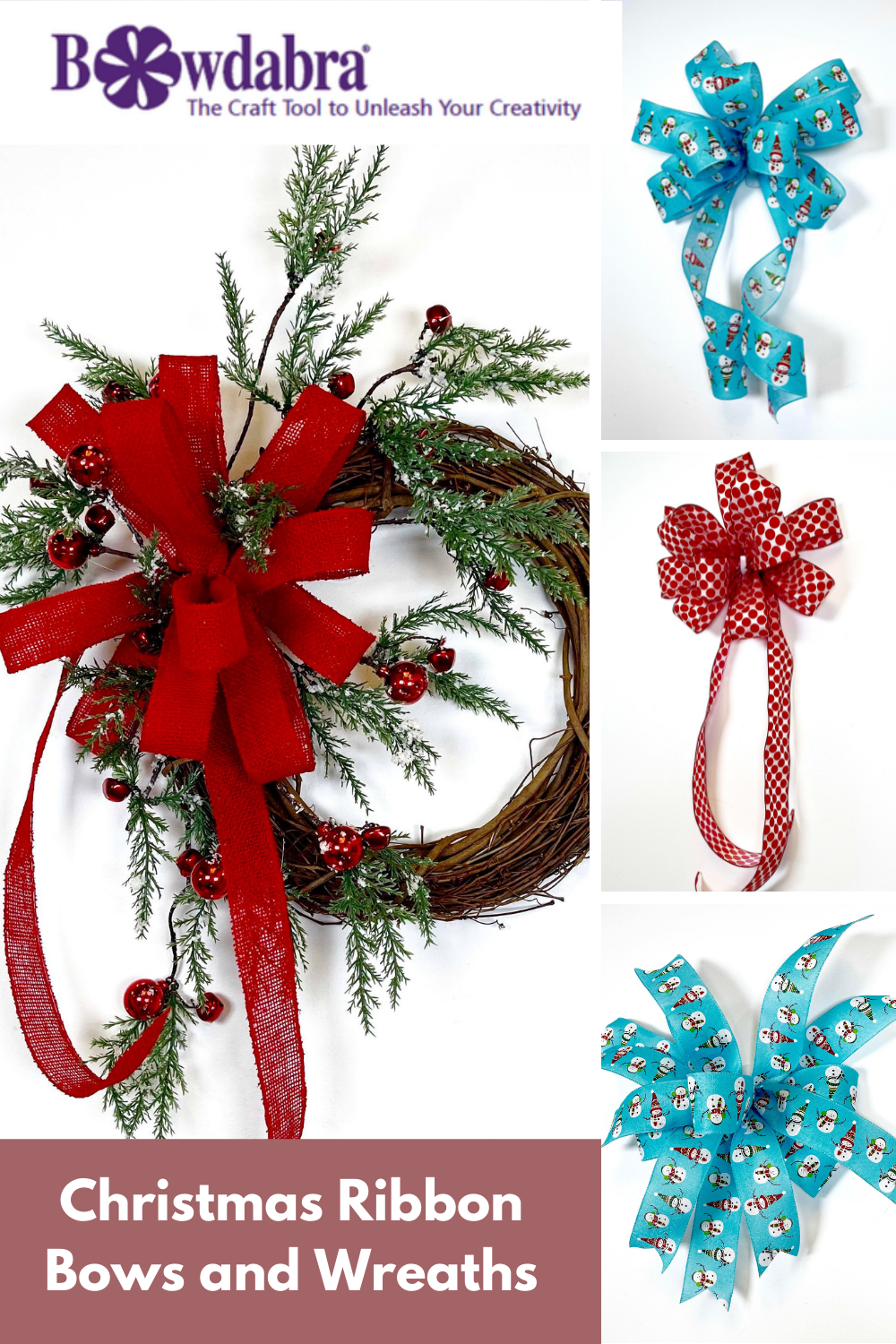 Christmas Ribbon Bows and Wreaths