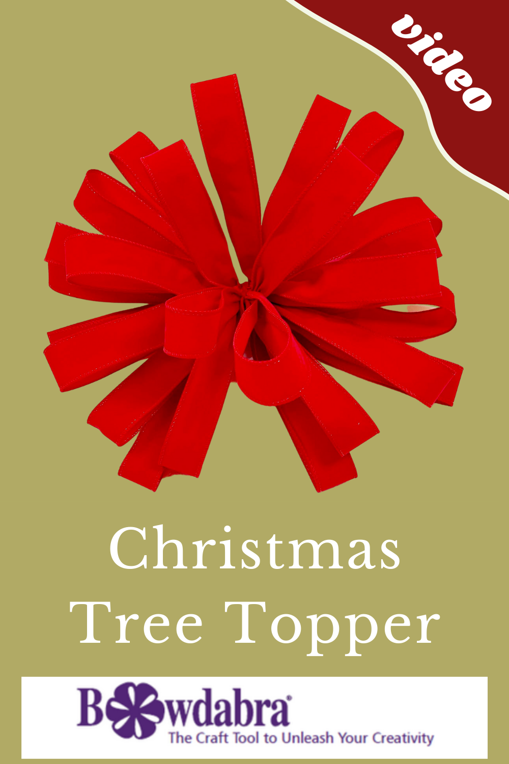 Christmas Tree Topper Bow