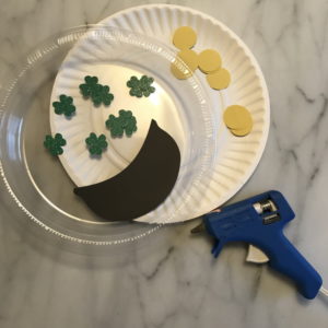 Supplies for St. Patrick's Snow Globe