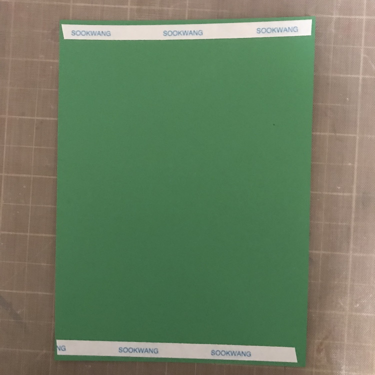 Add Double Sided Tape to Ends of Rectangle