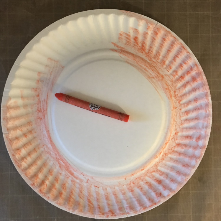Color Outer Ring on Plate Orange