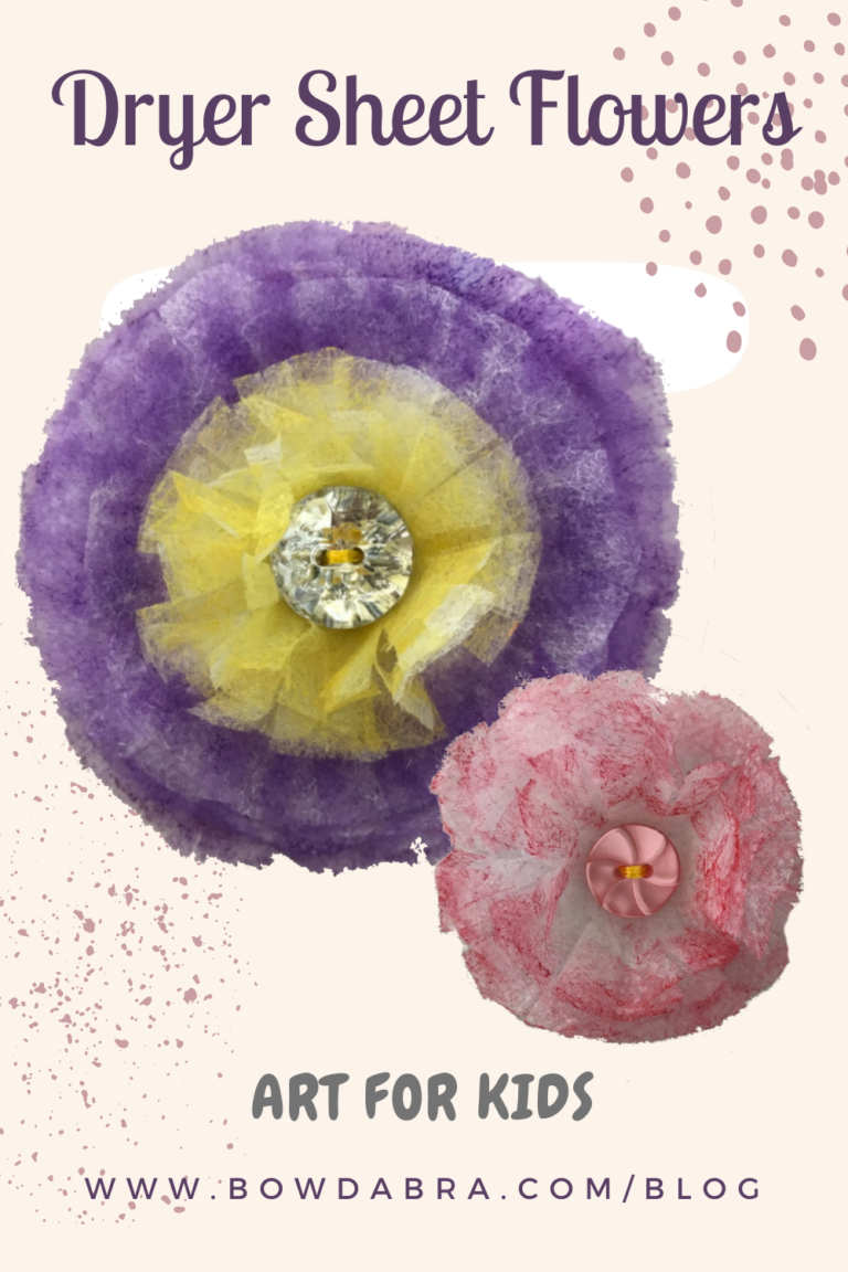 Learn How to Recycle Used Dryer Sheets into Beautiful Flowers Bowdabra