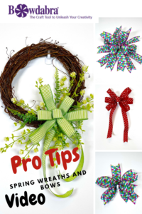 DIY spring wreath bows