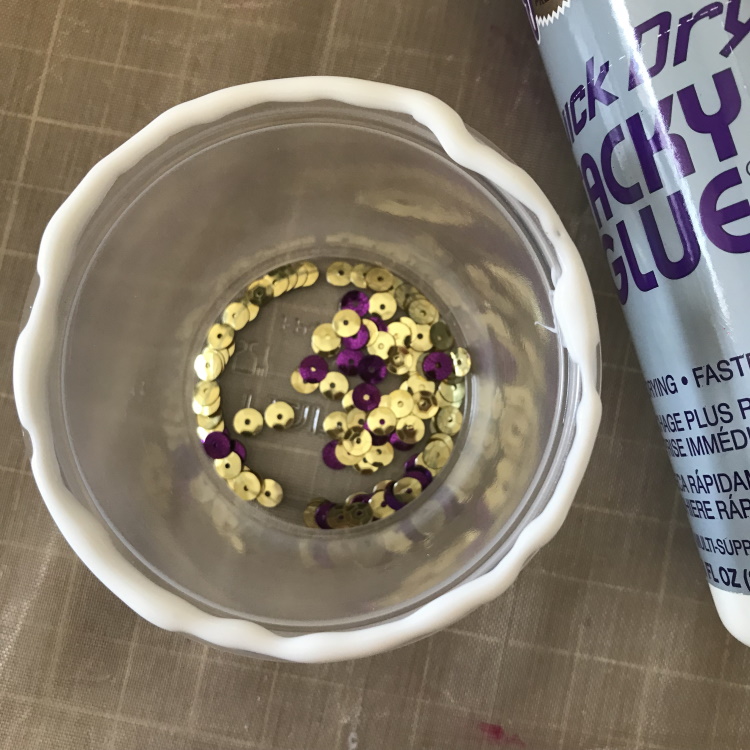 Add Bead of Glue to Top Rim of Container
