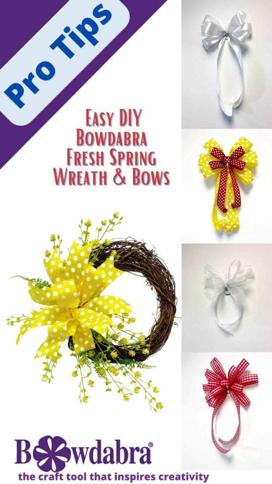 DIY Spring Wreath & Bows