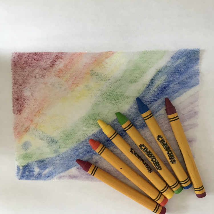 Color Dryer Sheet with Crayons