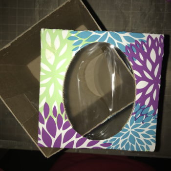 Cut Top from Tissue Box