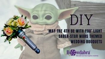 lightsaber wedding bouquet