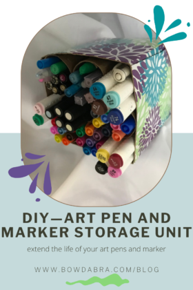 Art Pen and Marker Storage Unit