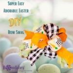How to make the most adorable Easter bunny bow swag with Bowdabra