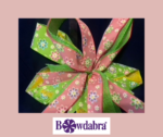 How to make a super simple funky spring wreath bow with Bowabra