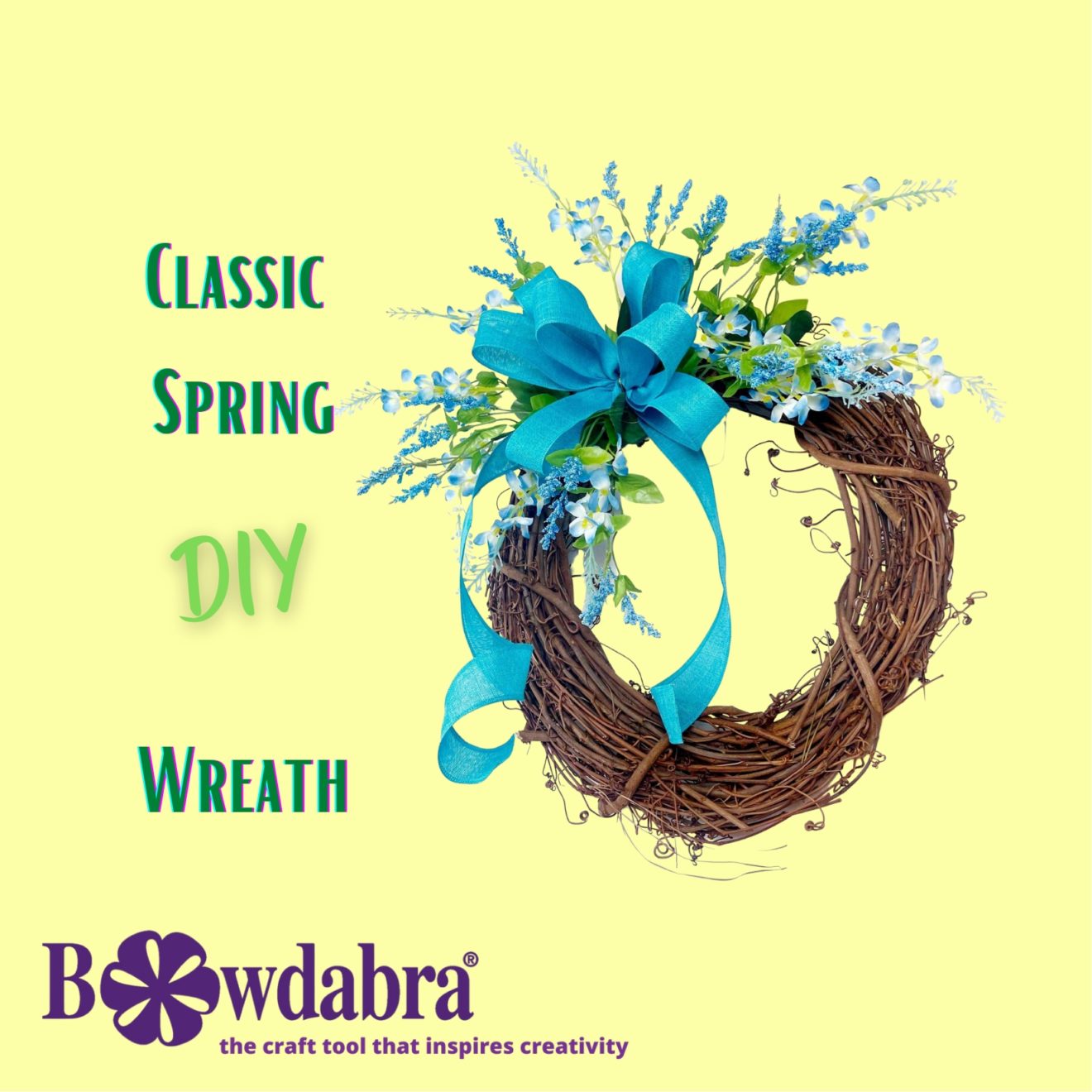spring wreath bow video