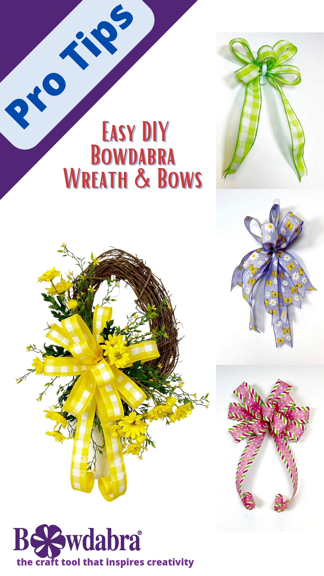 Easter wreath bow diy video