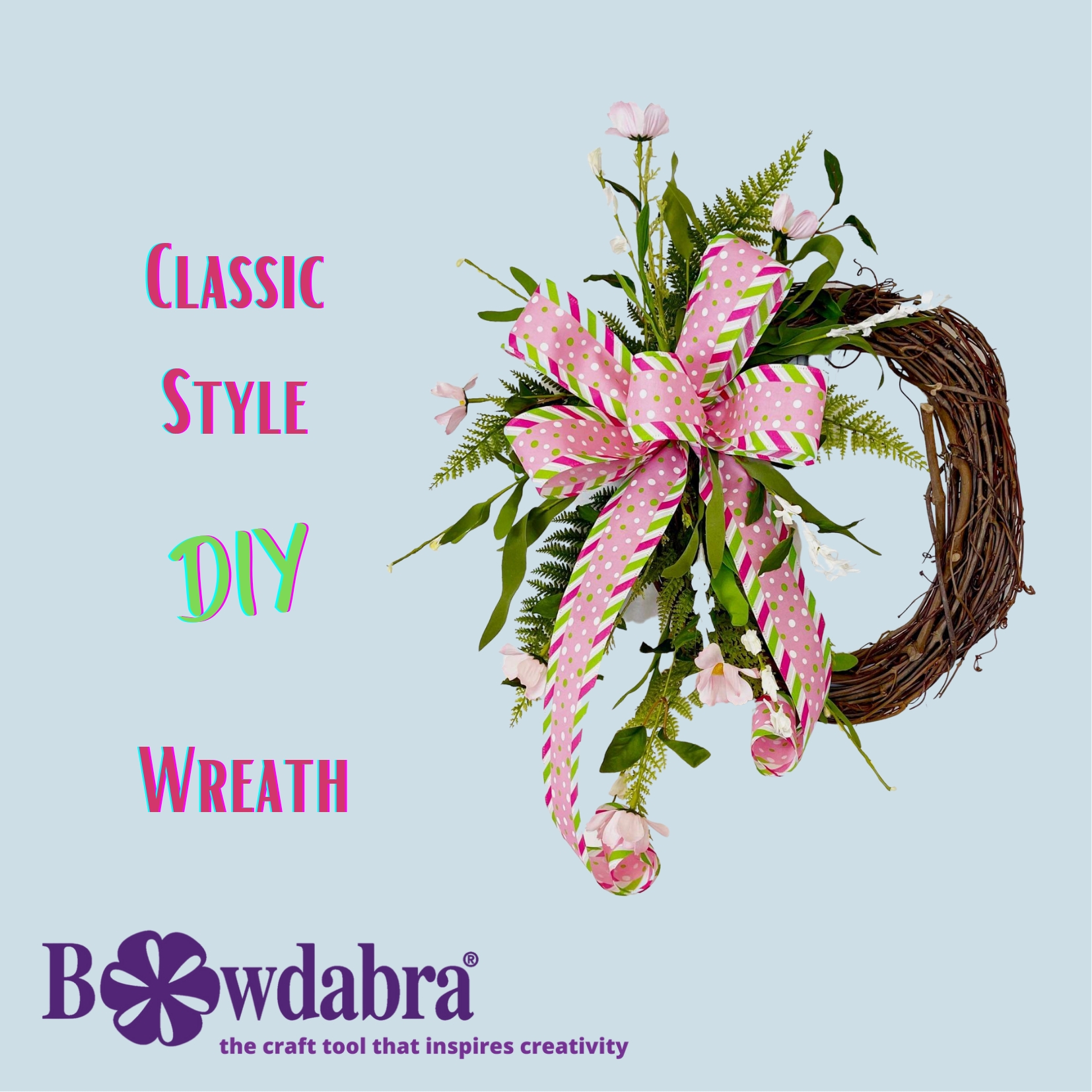 wreath bow video diy