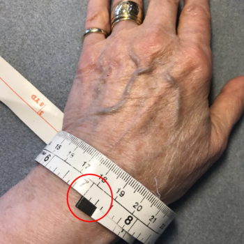 Measure Wrist Circumference for Ribbon Bracelet