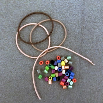 Supplies for Hair Tie Fidget