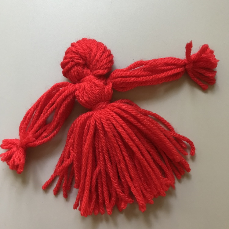 Yarn Doll with Unbraided Arms