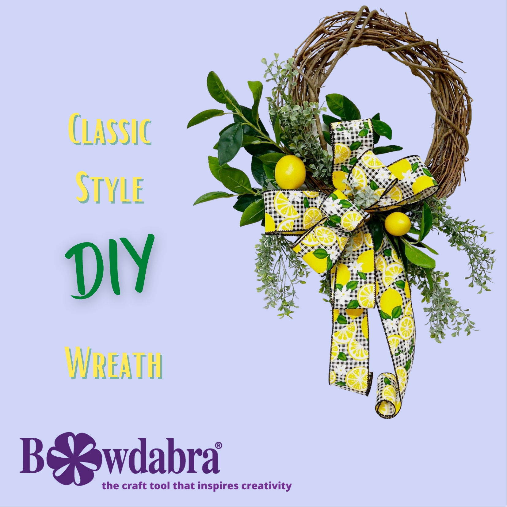 DIY Lemon Bow Wreath