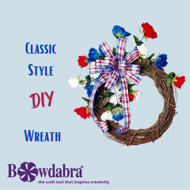 How to make DIY 4th of July Patriotic Day Wreaths and Bows