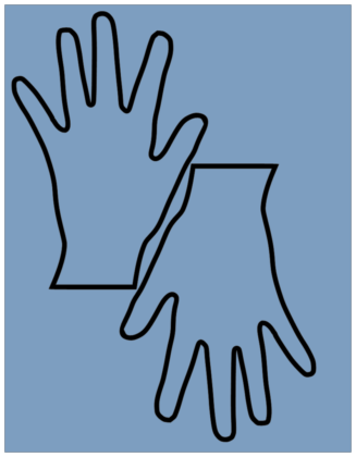 Trace Handprint Template