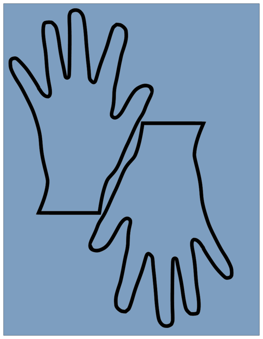 Trace Handprint Template
