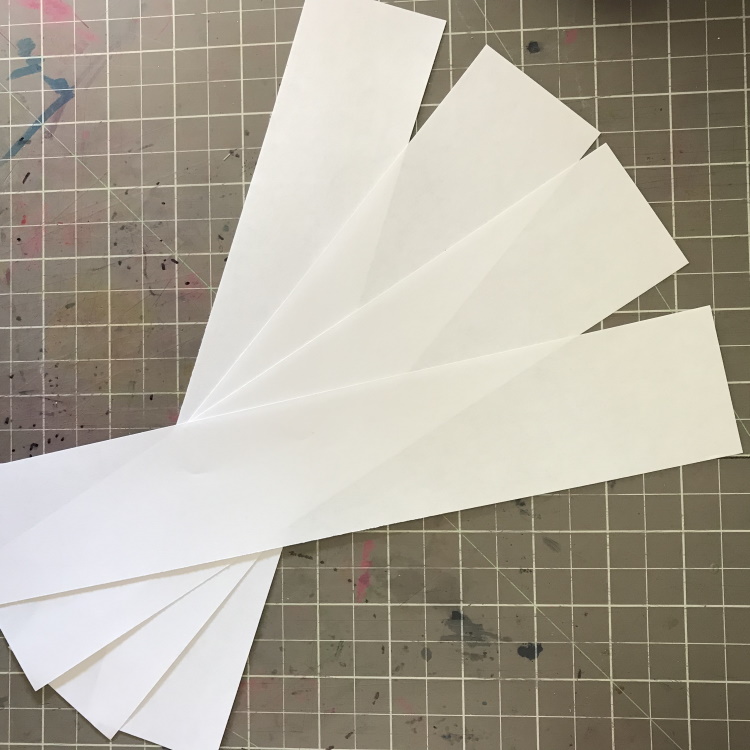 Cut Strips for Card Fold-out