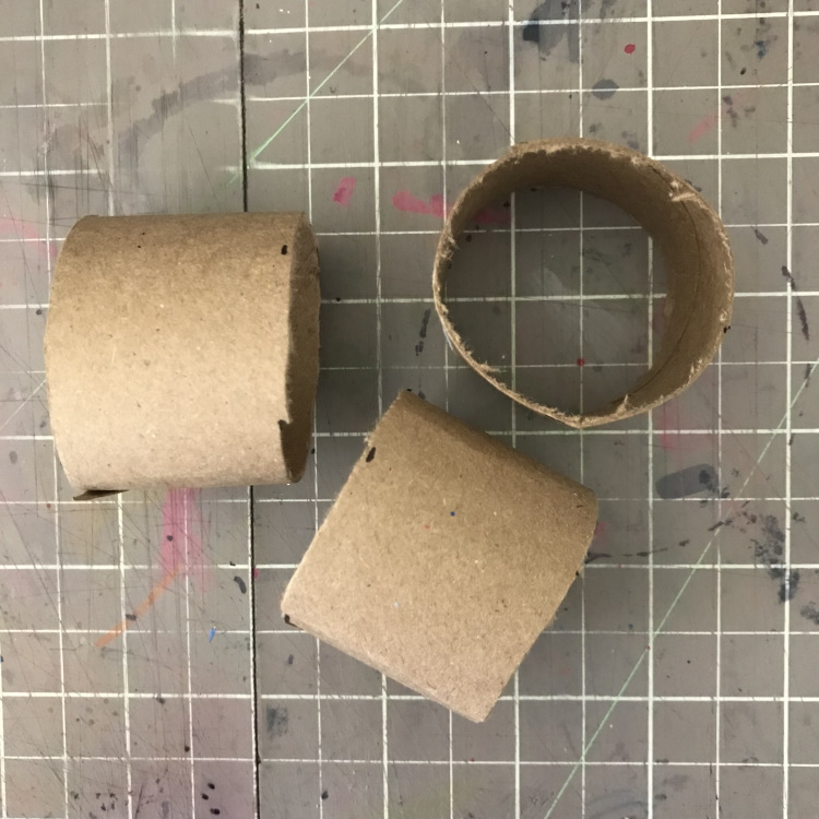 Cut Toilet Roll into Thirds Following Measurements