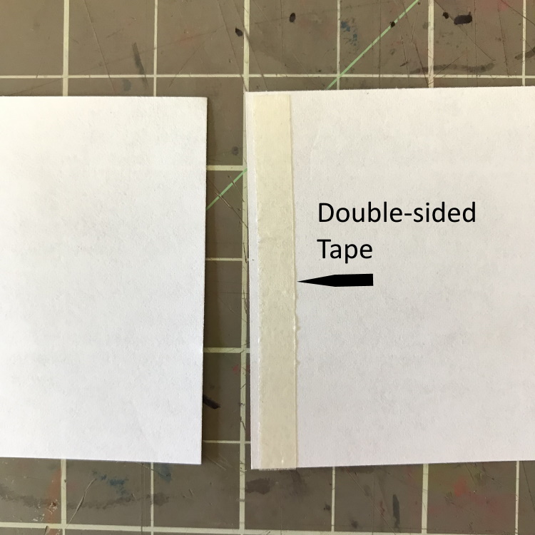 Join Strips with Double Faced Tape