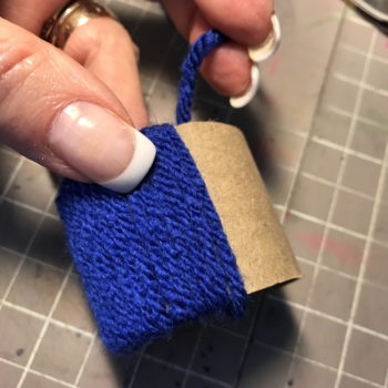 Wrap Toilet Roll with Yarn