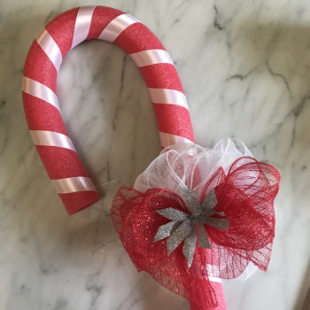 Attach Bow to Candy Cane