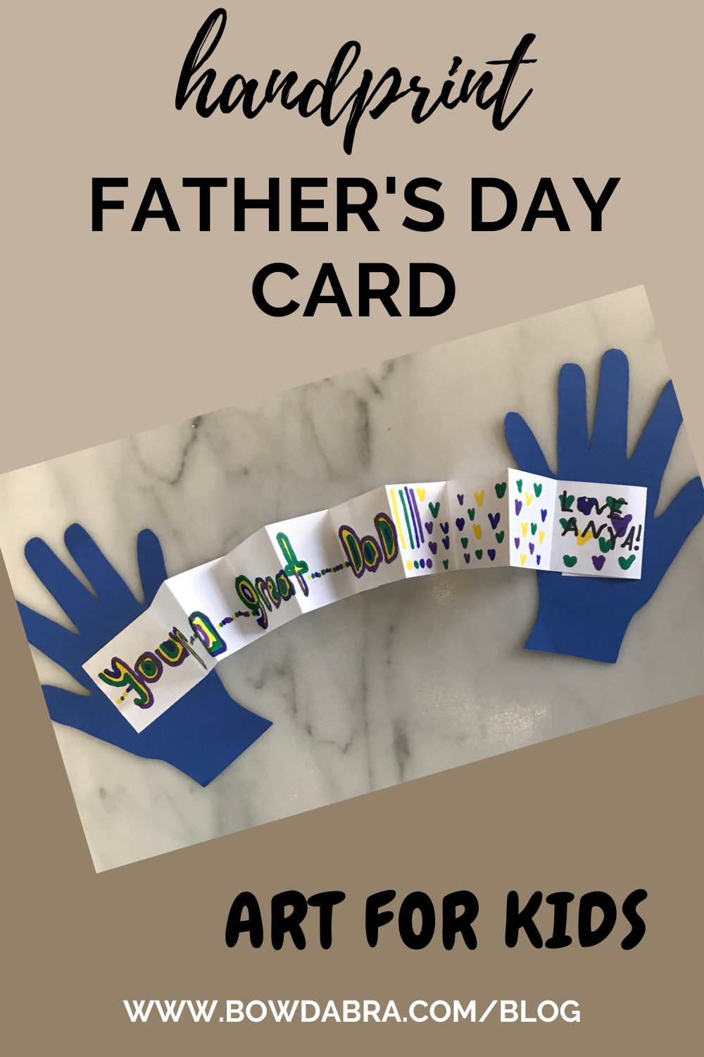 Handprint Father's Day Card