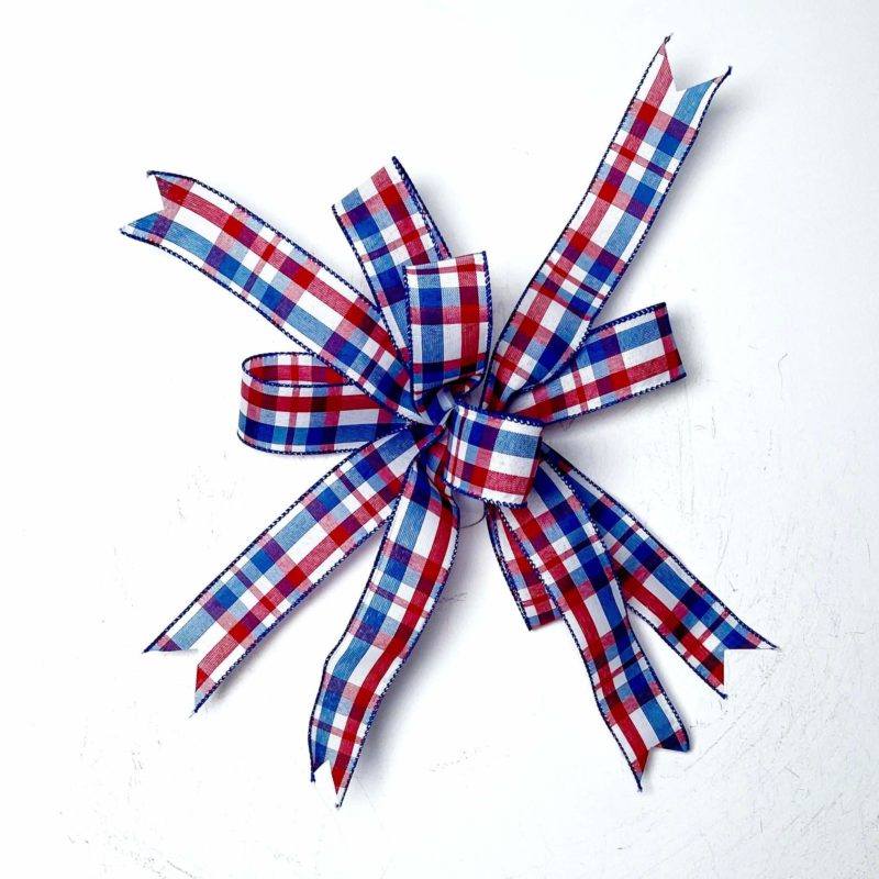 DIY patriotic bow