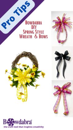 diy spring wreath and bows tutorial