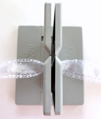 How to ribbon wrap a round, wedding gift box and add a Bowdabra bow