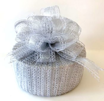 How to Ribbon Wrap a Round, Wedding Gift Box and Add a Bowdabra Bow