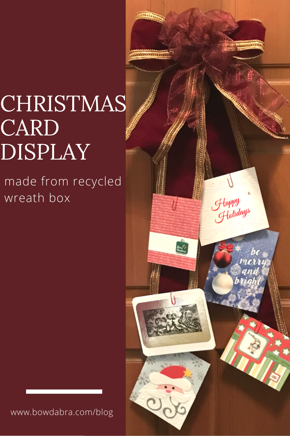 Christmas Card Display (Pinterest)