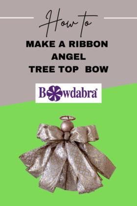 ribbon angel tree top bow