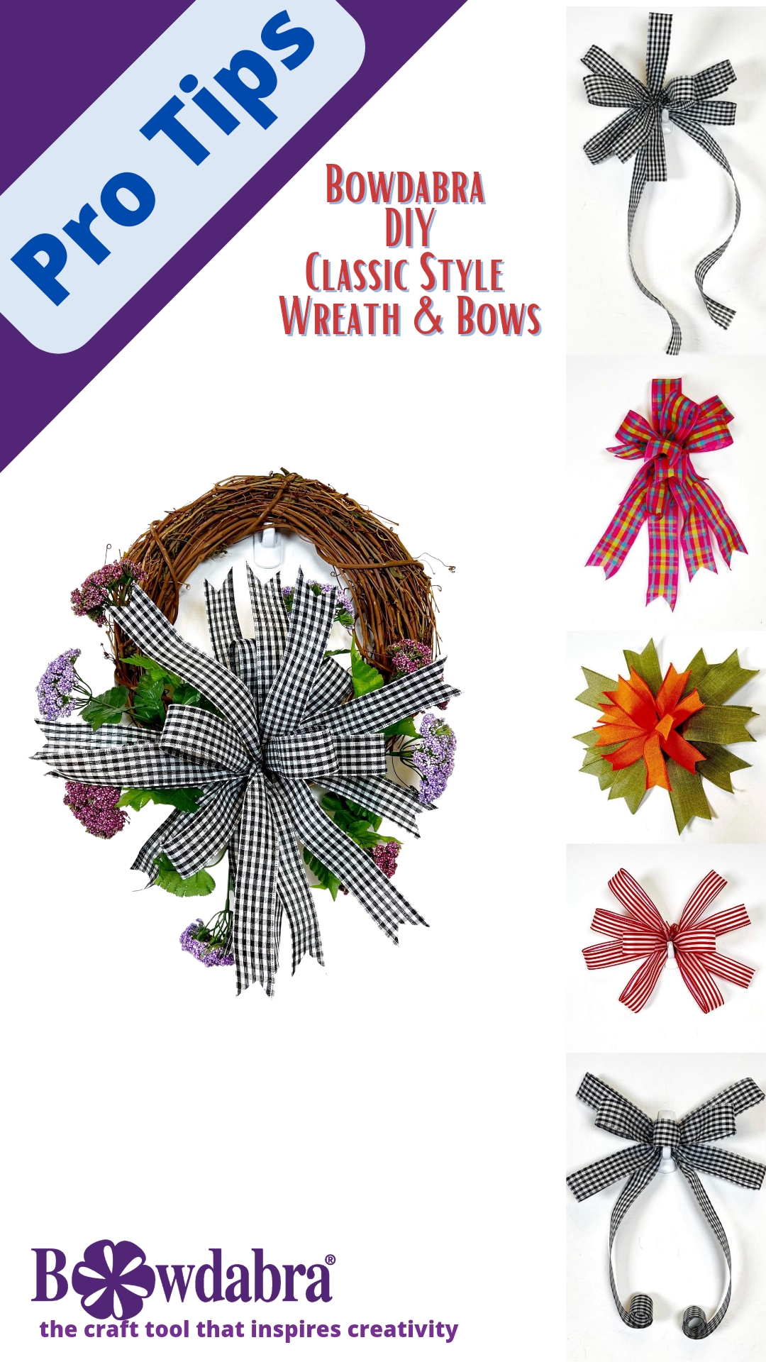DIY wreath bow video